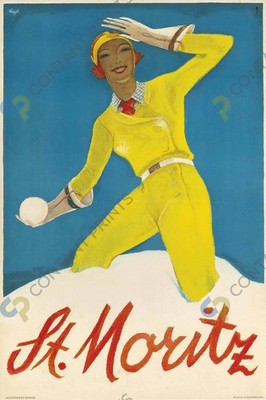 Ski Poster Alois Carigiet (1902-1985) - ST. MORITZ #84