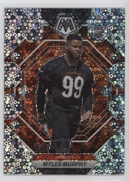 2023 Panini Mosaic Rookies No Huddle Silver Prizm Myles Murphy #351 Rookie RC