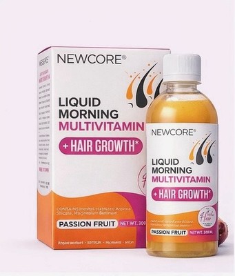 NEWCORE Liquid Multivitamin Hair Growth Passion Fruit Factory Sealed 300ml