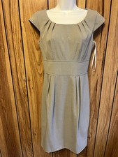 CALVIN KLEIN Women's Business Career Pencil Dress Size 2 Pleated Defined Waist