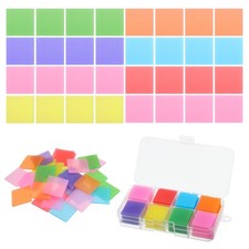 72PCS Diamond Art Painting Wax with Box Square DIY Wax Refills 25mm/1", 7 Color 