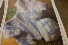 Stylecraft Knitting Pattern 4077 DK sweater cardigan & hat 16-22"