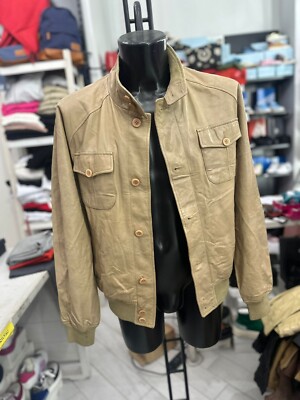 Conbipel Herrenjacke Aus Echtem Leder Größe 52 Beige LLV1027