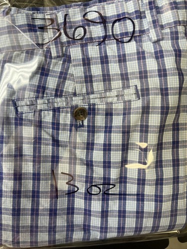 Brooks Brothers Zip Flat Front Cotton Shorts Men’s 36 Blue Pink Check - Picture 12 of 12