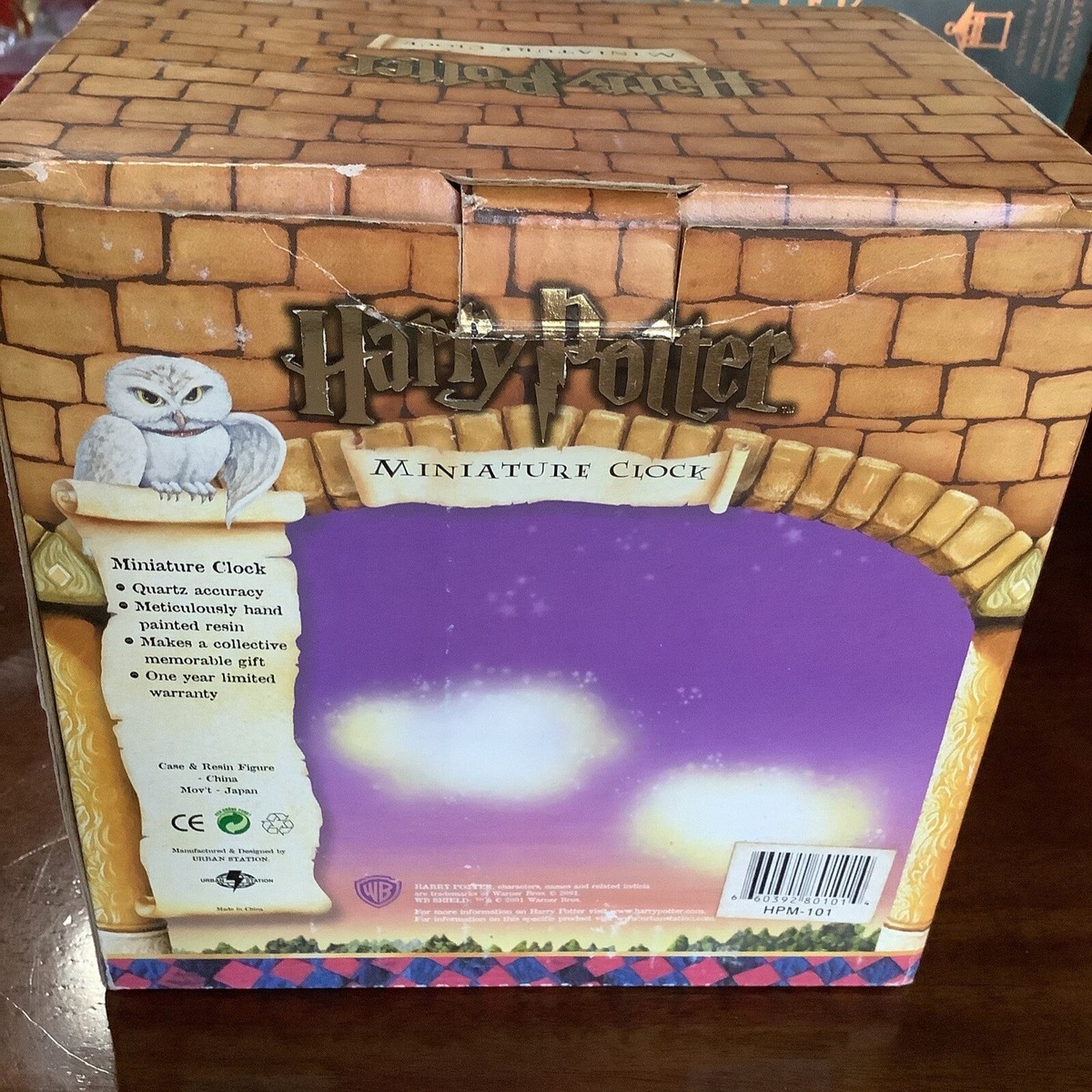 Figurine Horloge Harry Potter - Warner Bros 2001 - HPM-101, 13 Cm, Résine