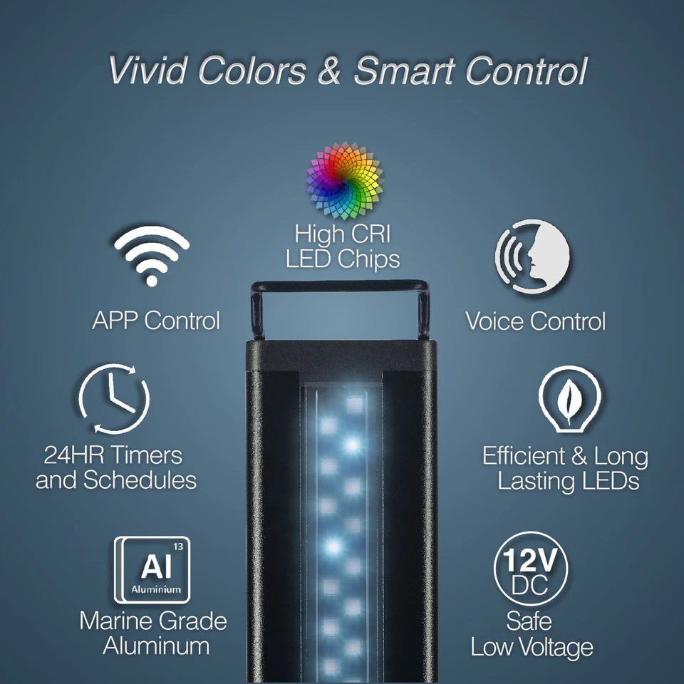 LED inteligente para aquário Current Vita ColorPlus com aplicativo e controle de voz - Imagem 4 de 4