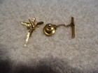 Men's 10K Gold Pheasant Tie Tack Lapel Pin — photo 2
