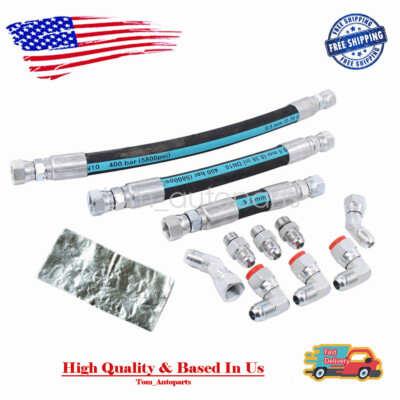 For 94-97 OBS Ford 7.3L Powerstroke Replacemen HPOP Oil Hoses Set With Crossover