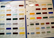 1981 Chrysler Plymouth Dodge car truck auto color SW Paint Chips set -ext & int