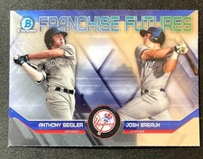 2018 Bowman Draft Anthony Seigler / Josh Breaux Franchise Futures Card Yankees