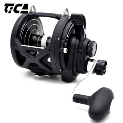 TICA Oxean Lever Drag 2 Speed Conventional Reel 3.2:1/1.4:1 Sea Trolling Fishing