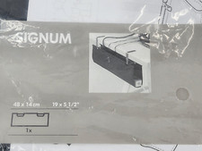NEW IKEA Signum Black Desk Clamp Cable Management Pouch 501.383.02 Discontinued