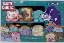 Bum Bumz Breakfast Plush Jazware Russ Berrie Soft Toy Value Box Set of 8,  B12 