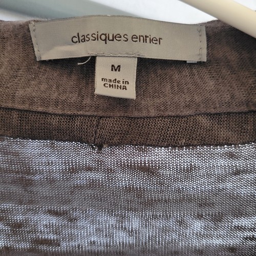 Maglione cardigan Nordstrom Classiques Entrar 100% lino taglia media con cintura - Foto 2 di 11