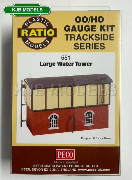 Ratio 551 Large Water Tower For Steam Depot & Station Yard Plastic Kit OO Gauge