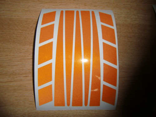 Hi-Viz Reflective Safety Stickers - Cycle / Bike / Motorcycle Helmet / fairing - Picture 1 of 7