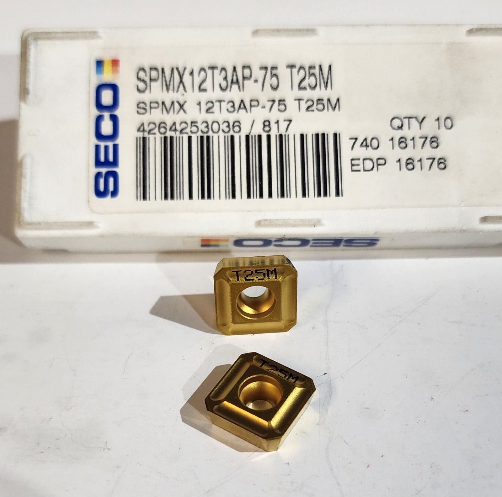 Spmx Insert Seco SPMX 12T3AP-75 T25M Indexable Milling Inserts - Pack Of 10 - | eBay