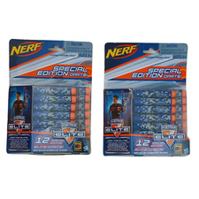 Nerf N-Strike Elite Special Edition 24 Darts Blue 2 PACKS OF 12 New Damage Box