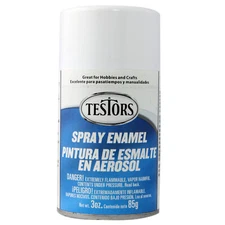 Testor Corp. Spray 3oz White TES1245T Plastics Paint Enamels