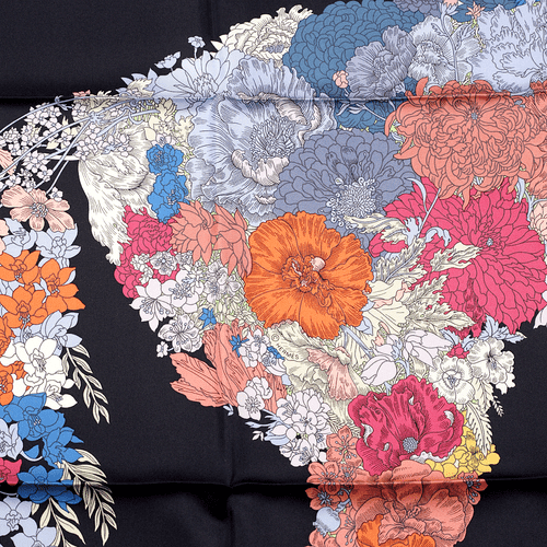 NWT Hermes Scarf ROBE LEGEREE 90cm Silk Foulard THEO DE GUELTZL - Picture 6 of 7