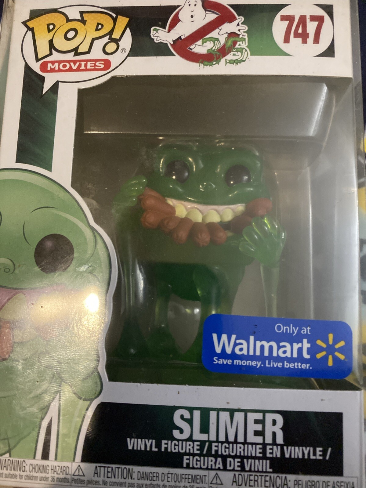 Funko Pop Ghostbusters Slimer Translucent Walmart Exclusive 747