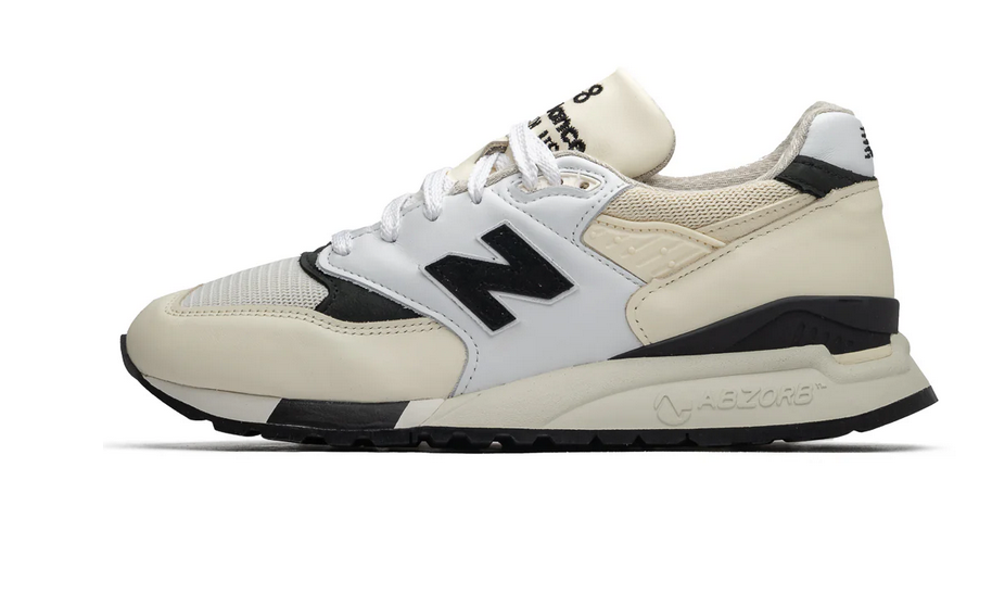 New Balance 998 White Black Made In The USA | eBay