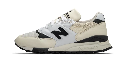 New Balance 998 White Black Made In The USA