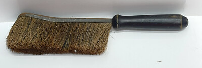 Brosse à cirer noire en hêtre et crin de cheval