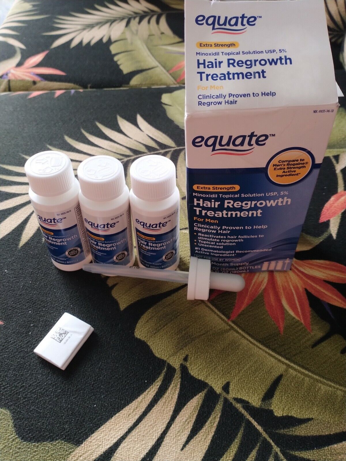 Equate Hair Regrowth Treatment for Men,Topical Solution USP 5%, open box, |  eBay