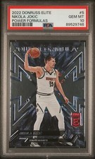 2022 Panini Donruss Elite Power Formulas #5 Nikola Jokic PSA 10 POP 2
