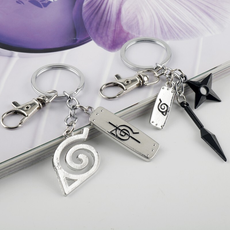 Llavero Naruto Lote 2 Llaveros Ninja Estrellas Kunai Colección Manga