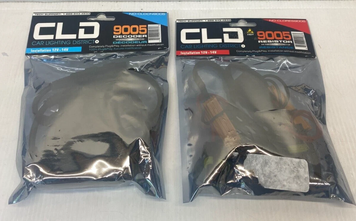 Set of 2 CLD Car Lighting District 9005 Decoder Resistors NEW eBay