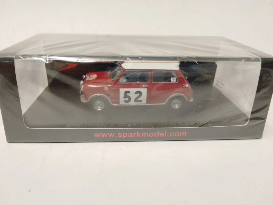 Spark BMC Cooper S #52 Makinen winner Rally Monte Carlo 1965 1/43 S1193 - Immagine 2 di 3