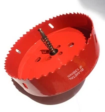 5-1/4 Inch HSS Hole Saw Bi-Metal Drill  Cutter  3/8 Anbor 1.5 Deep With Pilot Bi