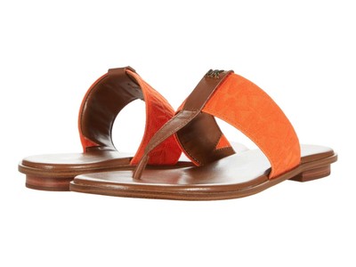 michael kors orange sandals