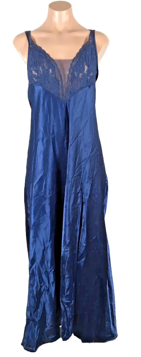 Ensemble Chemise Et String Victoria's Secret Vintage Neuf Taille XS Imprimé Bleu