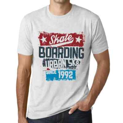 Herren Grafik T-Shirt Urbanes Skateboard seit 1992   Urban Skateboard Since 1992