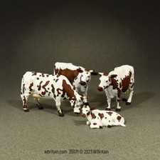 W. Britain - Brown Randall Lineback Cows 35021