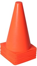 9 inch Orange Traffic Cones, Plastic Sports Cones, Soccer Training Cones for ...
