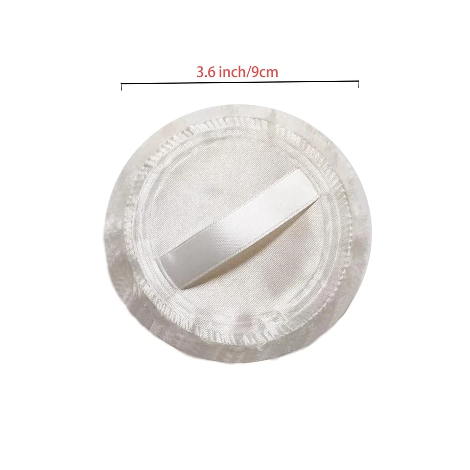 5 piezas blancas grandes bocanadas esponjosas para polvo corporal polvo facial lavable 3 pulgadas Ble... Foto 4 de 4