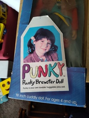 Punky Brewster Doll Galoob 1984 NBC, 18 , W/Key, Clothes & Box (C-5)