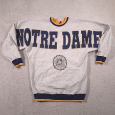 Vintage Notre Dame Fighting Irish Sweatshirt Mens XL Gray Football Legends