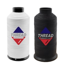 Sissewpro 2 Pack Bonded Nylon Thread 69 Upholstery Thread Heavy Duty for Leat...