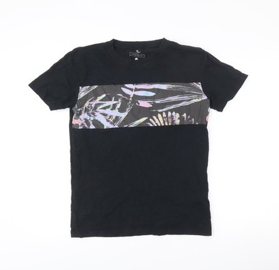 Schwarzes T-Shirt Herren UK Größe S RIP CURL