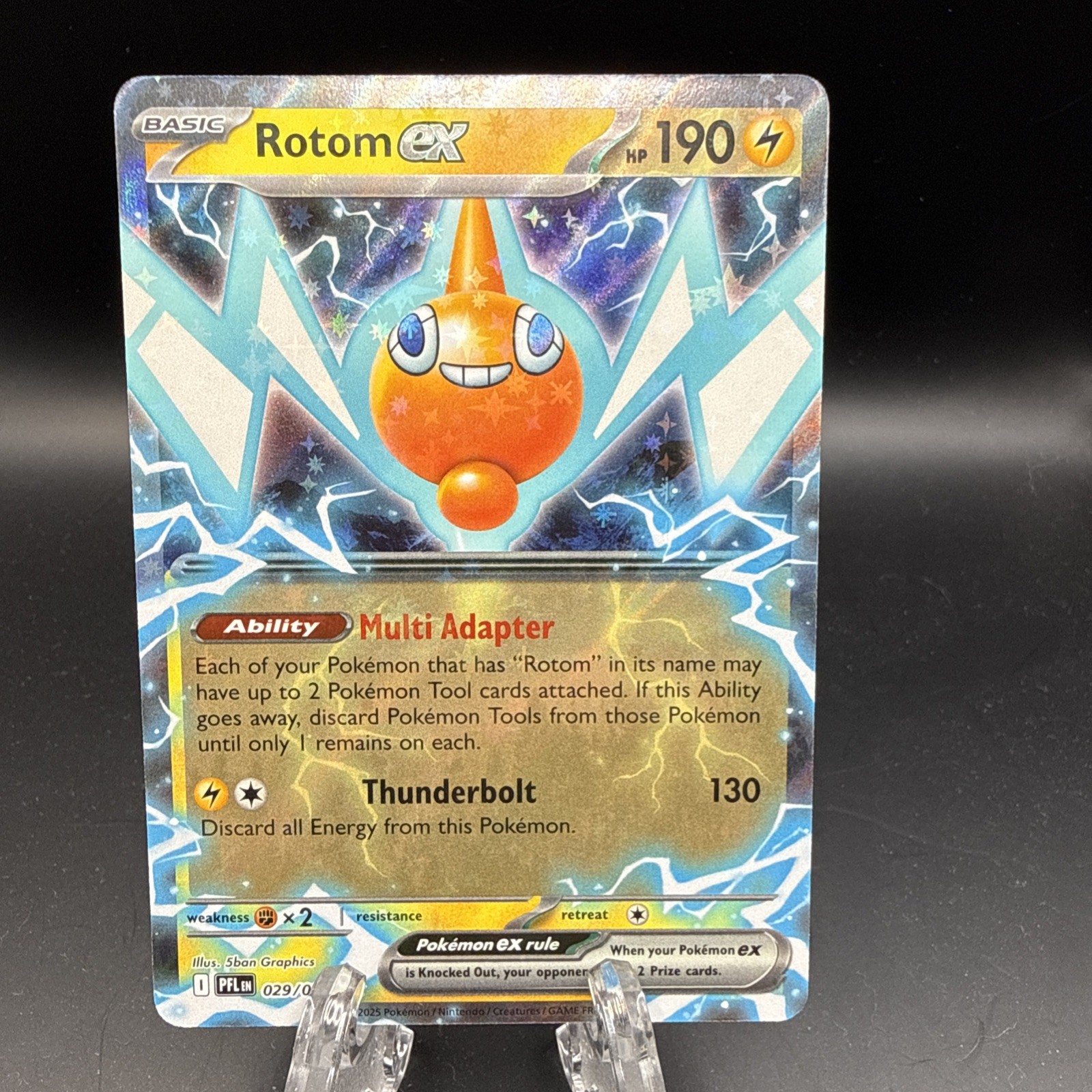 Rotom ex 029/094 Me02: Phantasmal Flames - Pokemon TCG NM Pack Fresh Double Rare
