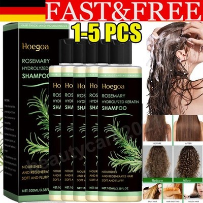 Rosmarin Hydrolysierte Keratin Shampoo Nährt und Regeneriert Haare 1-5 Flasche
