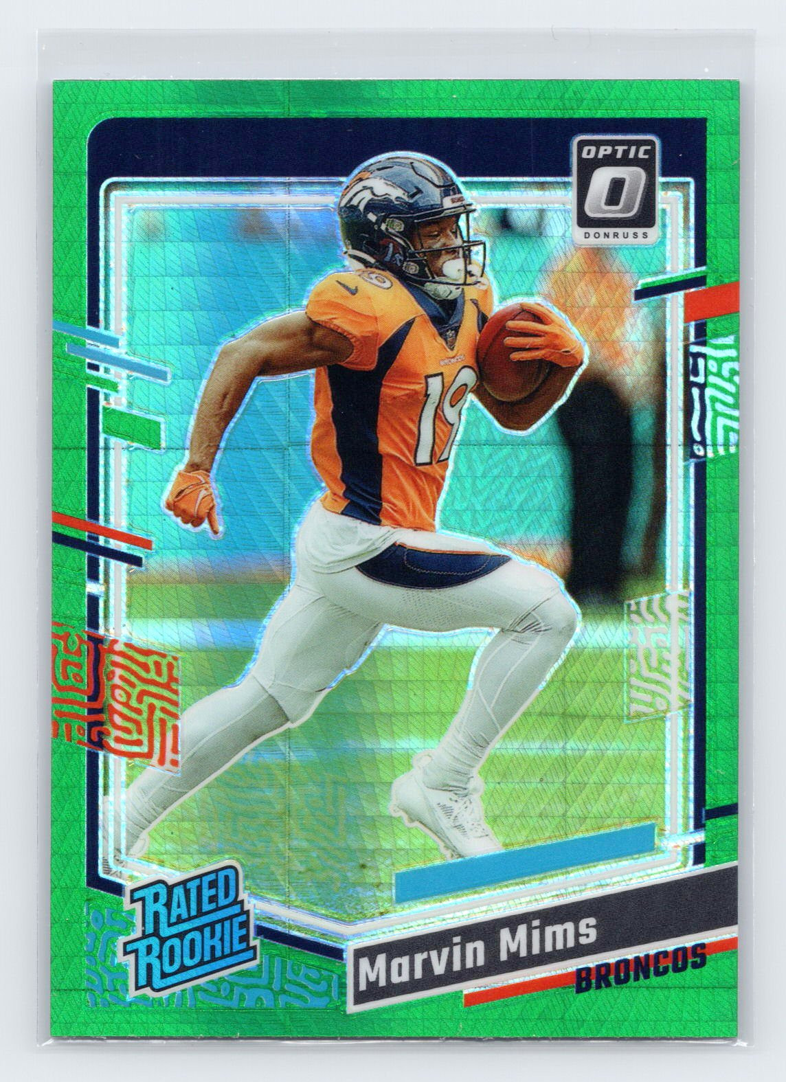 2023 Donruss Optic #231 Marvin Mims Green Hyper