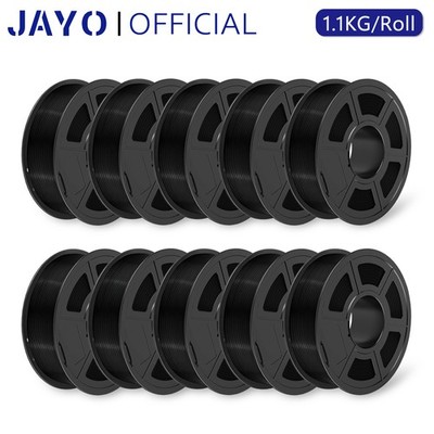 JAYO 11KG PLA Black 3D Printer Filament 1.75mm Low Shrinkage for Tools/Game/Toys