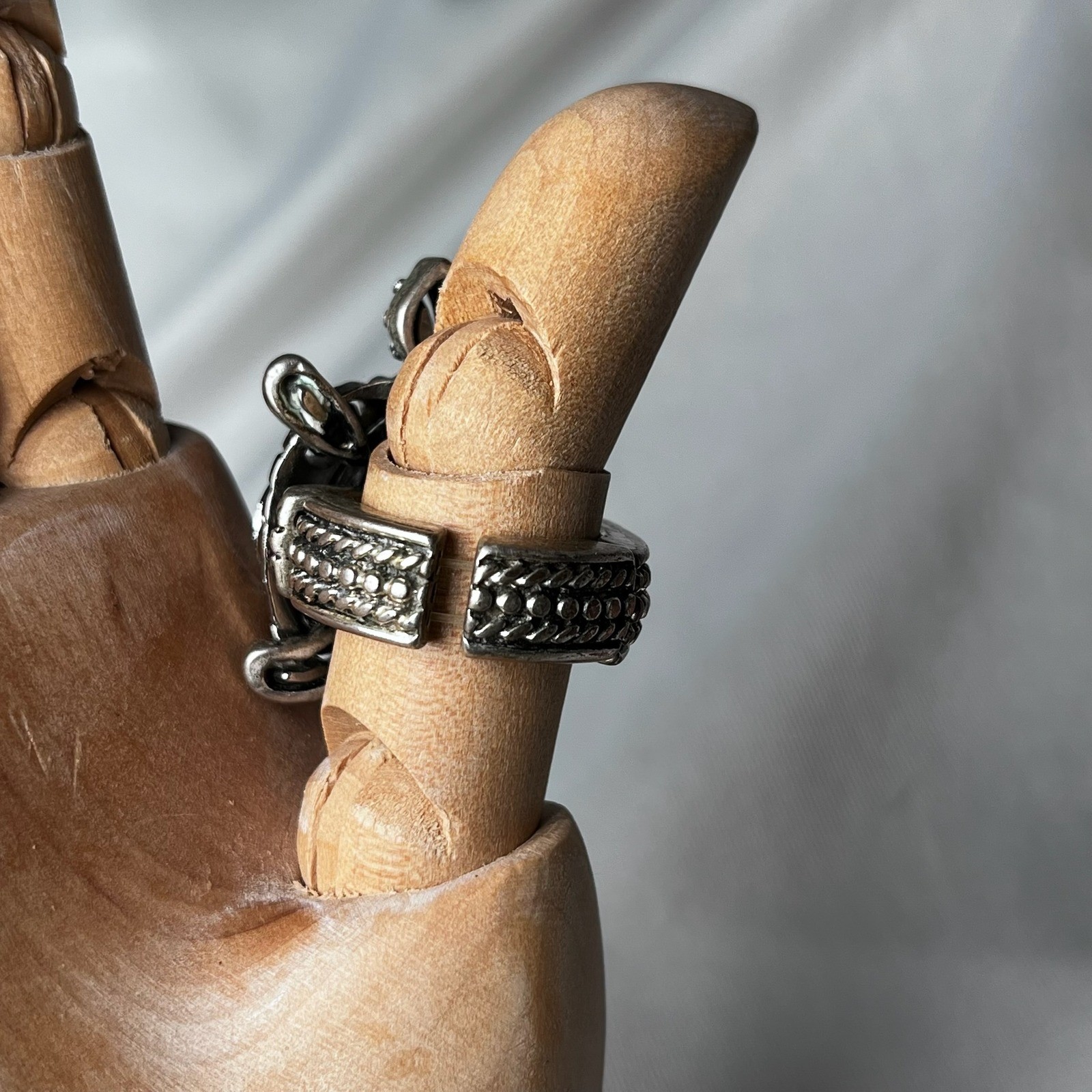 Chico's Sterling Silver Turtle Ring Adjustable St… - image 2