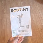 ECOTINY TV Floor Stand White Cable Management for TVs Up to 65 in HW273 — photo 1